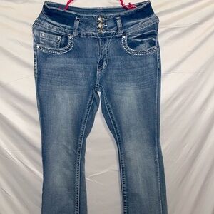 Stylish Blue Flare Women's Jeans